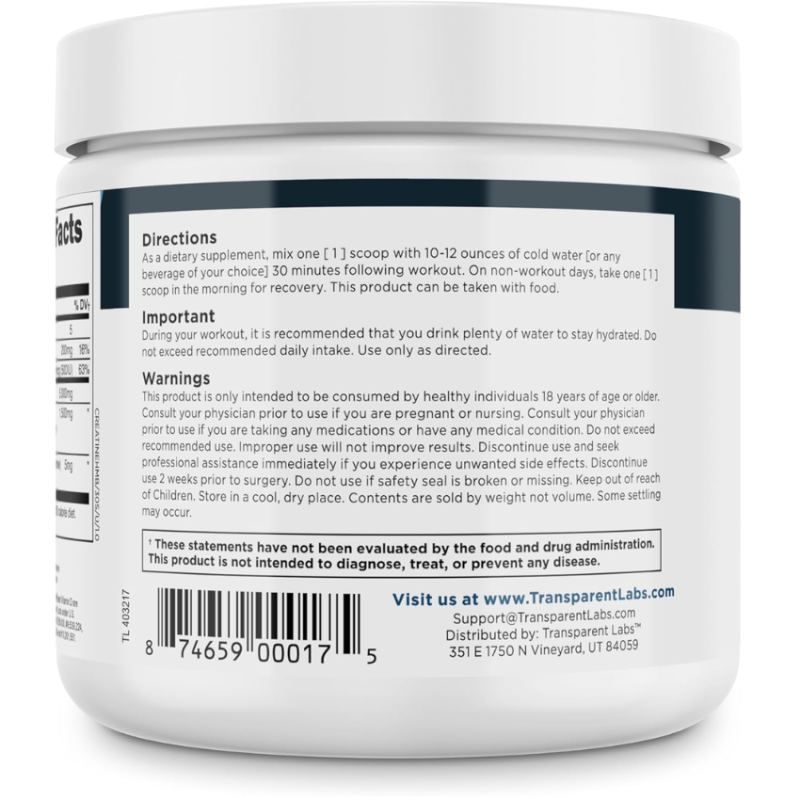 Creatine HMB Unflavored (30 serv)