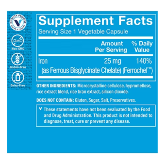 Comfort Iron 25 mg (180 veg cap)