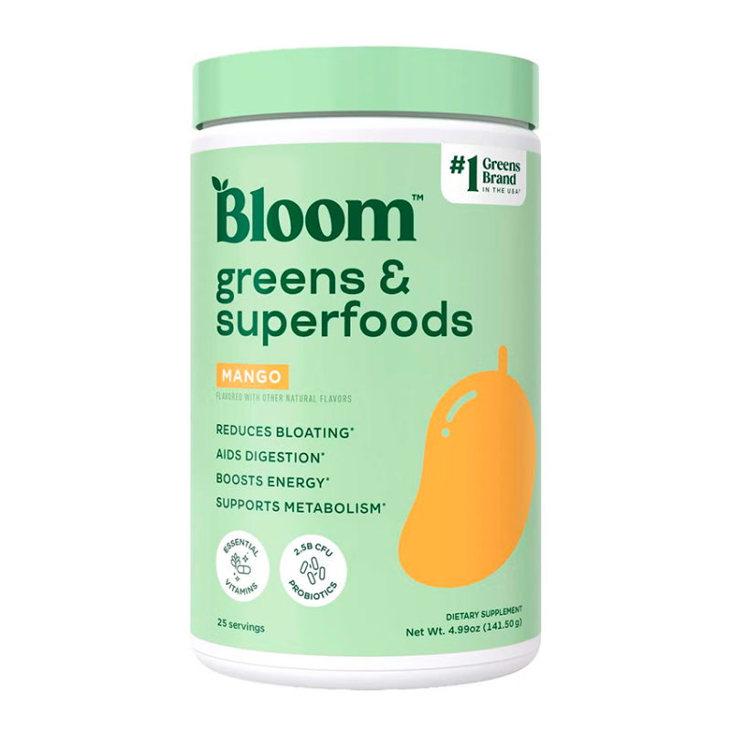 Bloom Green & Superfood Powder Mango (25 serv)