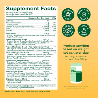 Bloom Green & Superfood Powder Mango (25 serv)