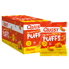 Quest Baked Crunchy Protein Puffs Cheddar (10 Bags)